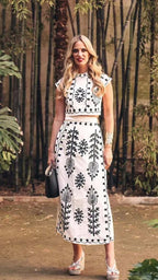 Camilla | Conjunto estampado Top y Falda