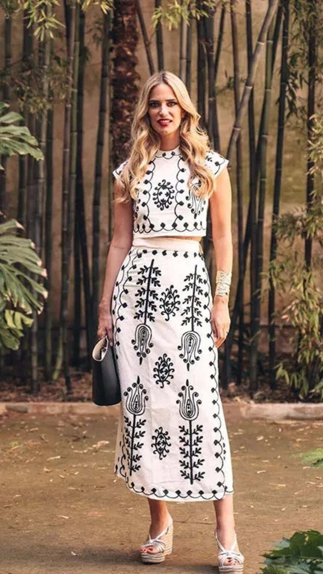 Camilla | Conjunto estampado Top y Falda