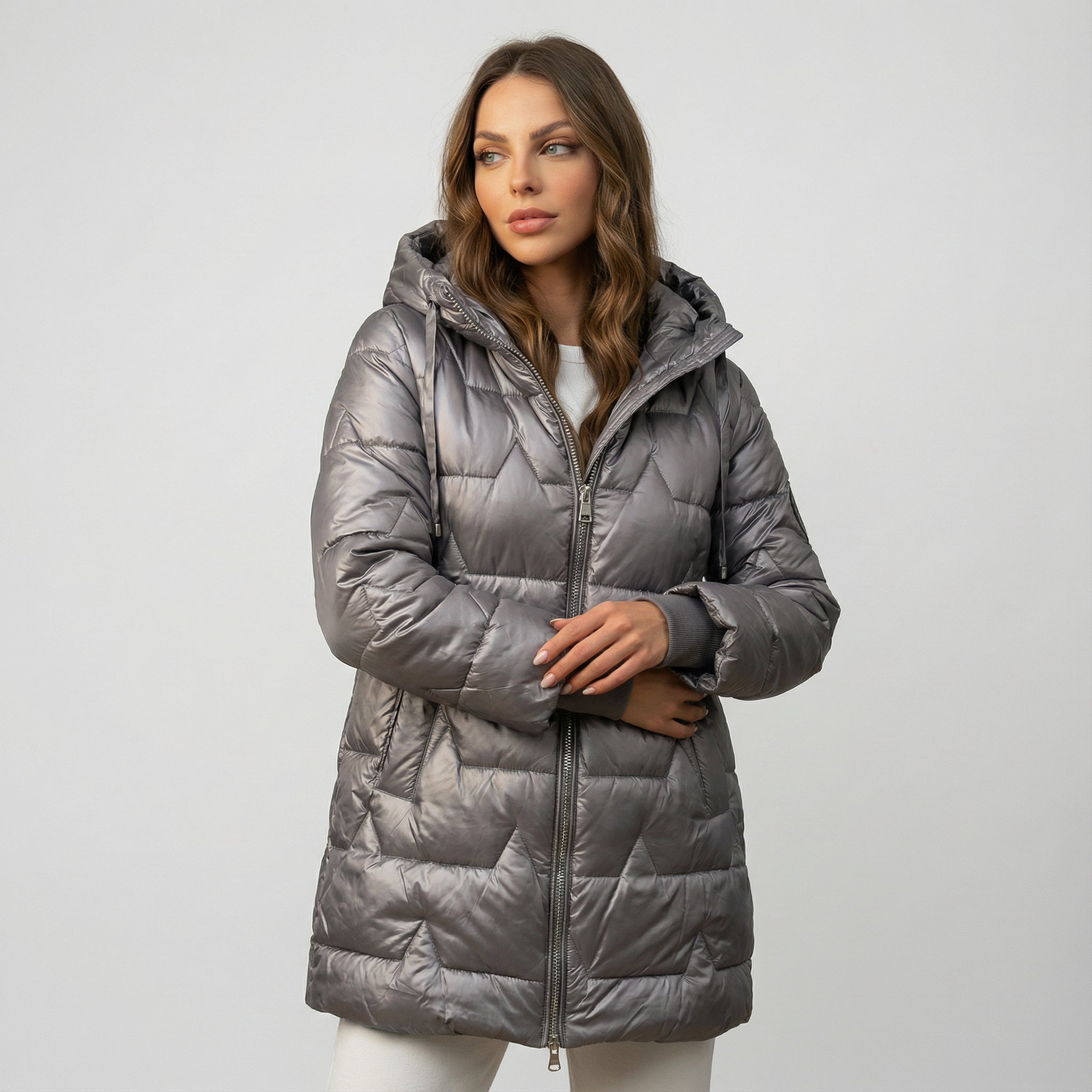 FERRERO™║Elegante abrigo de invierno acolchado