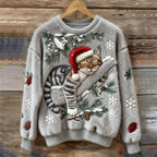 Jersey navideño de gatos