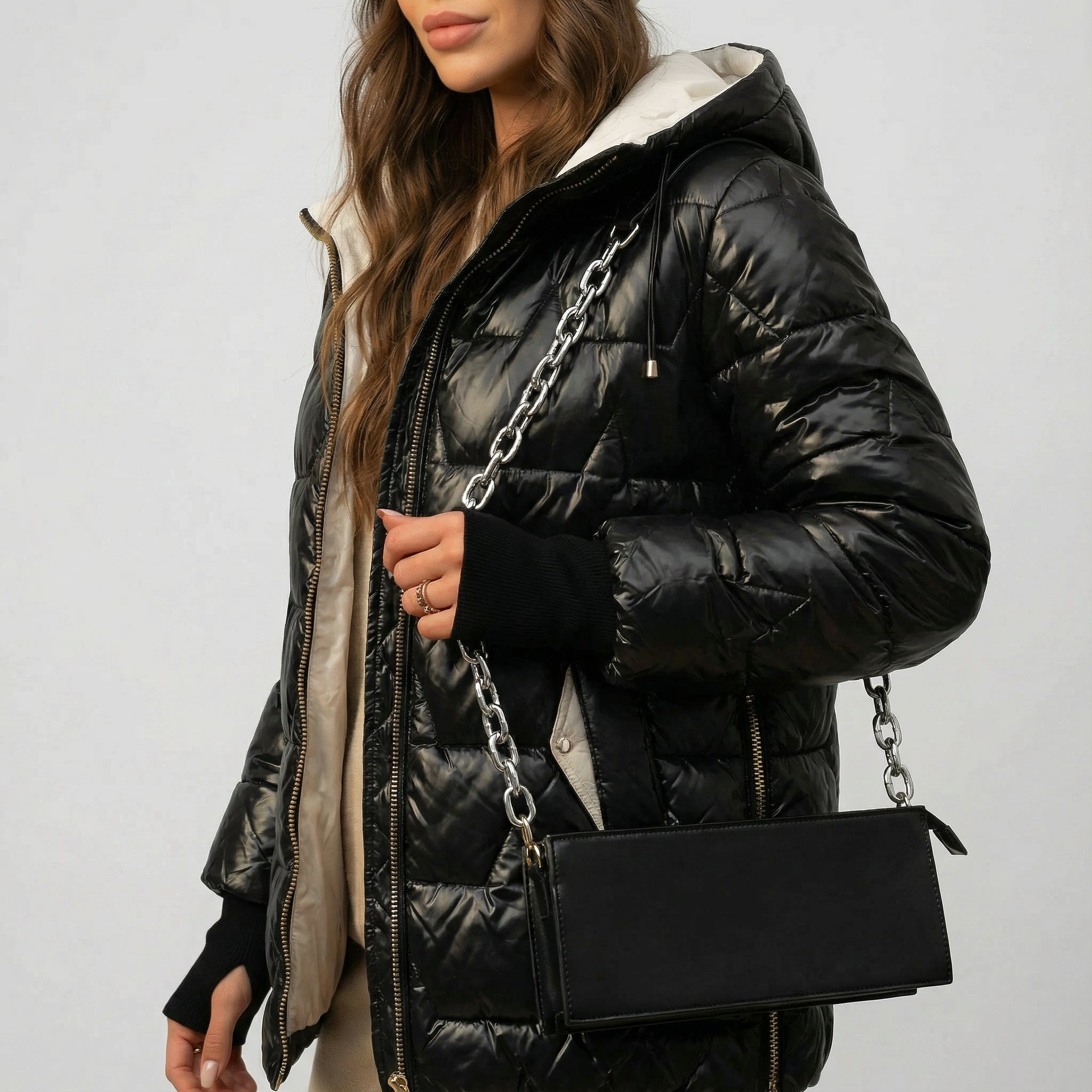 FERRERO™║Elegante abrigo de invierno acolchado