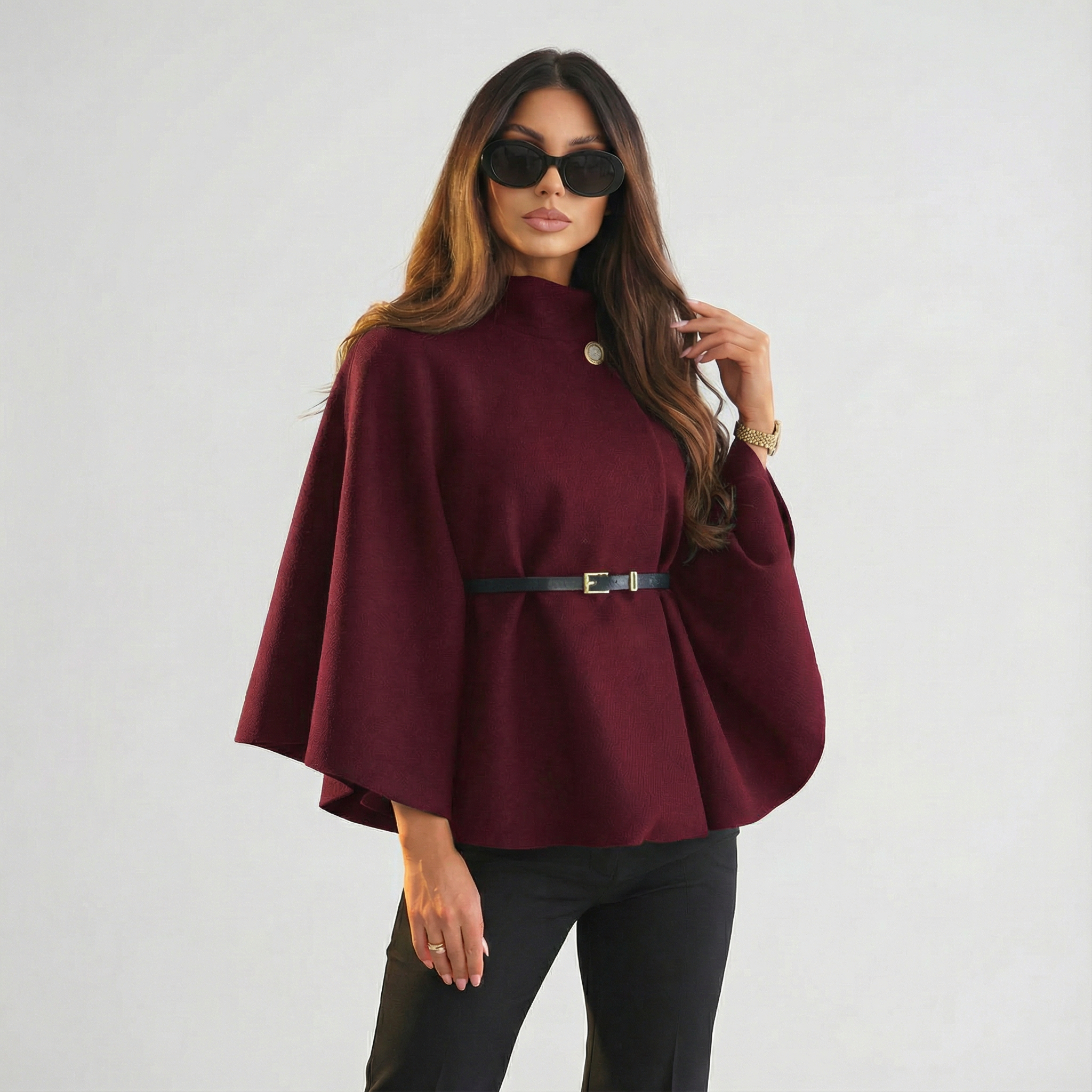 ANNALENA™║Abrigo con cinturón