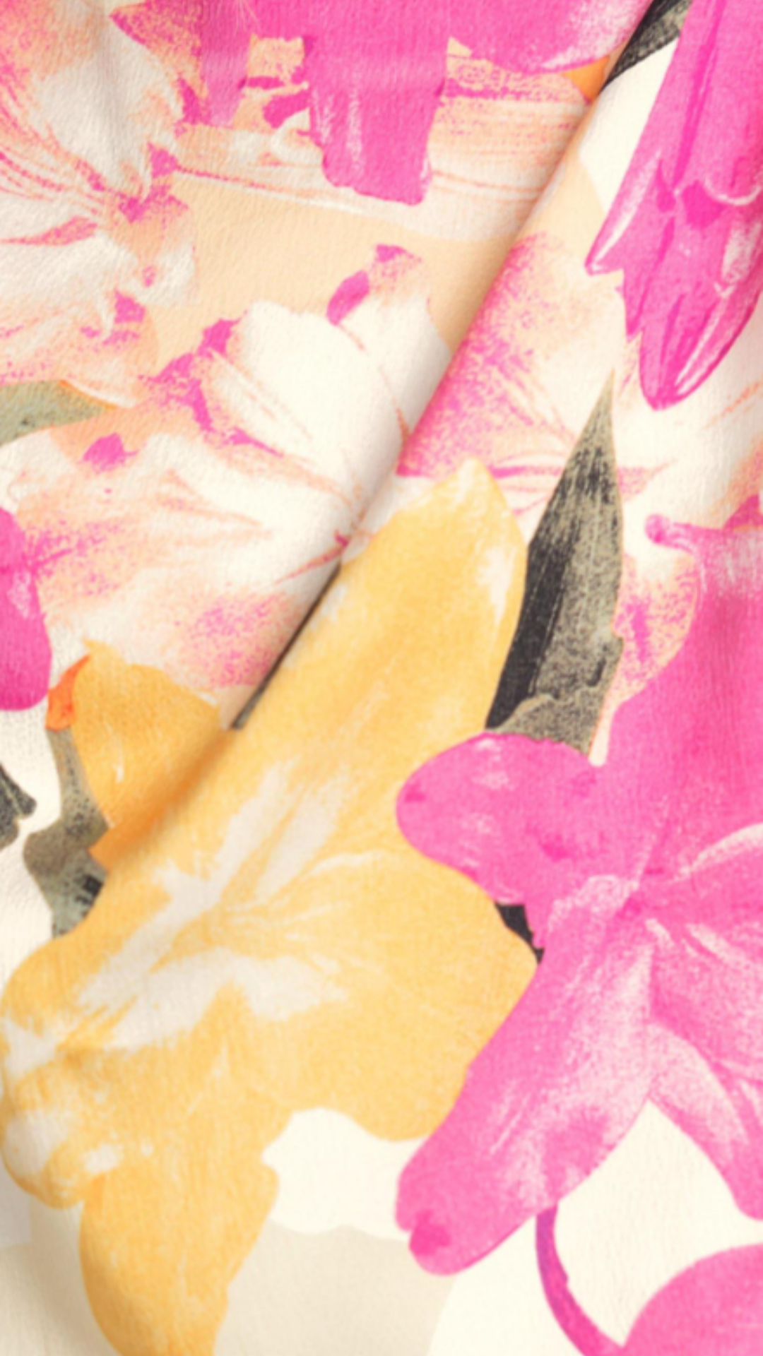 Vestido midi de cuello alto con estampado floral