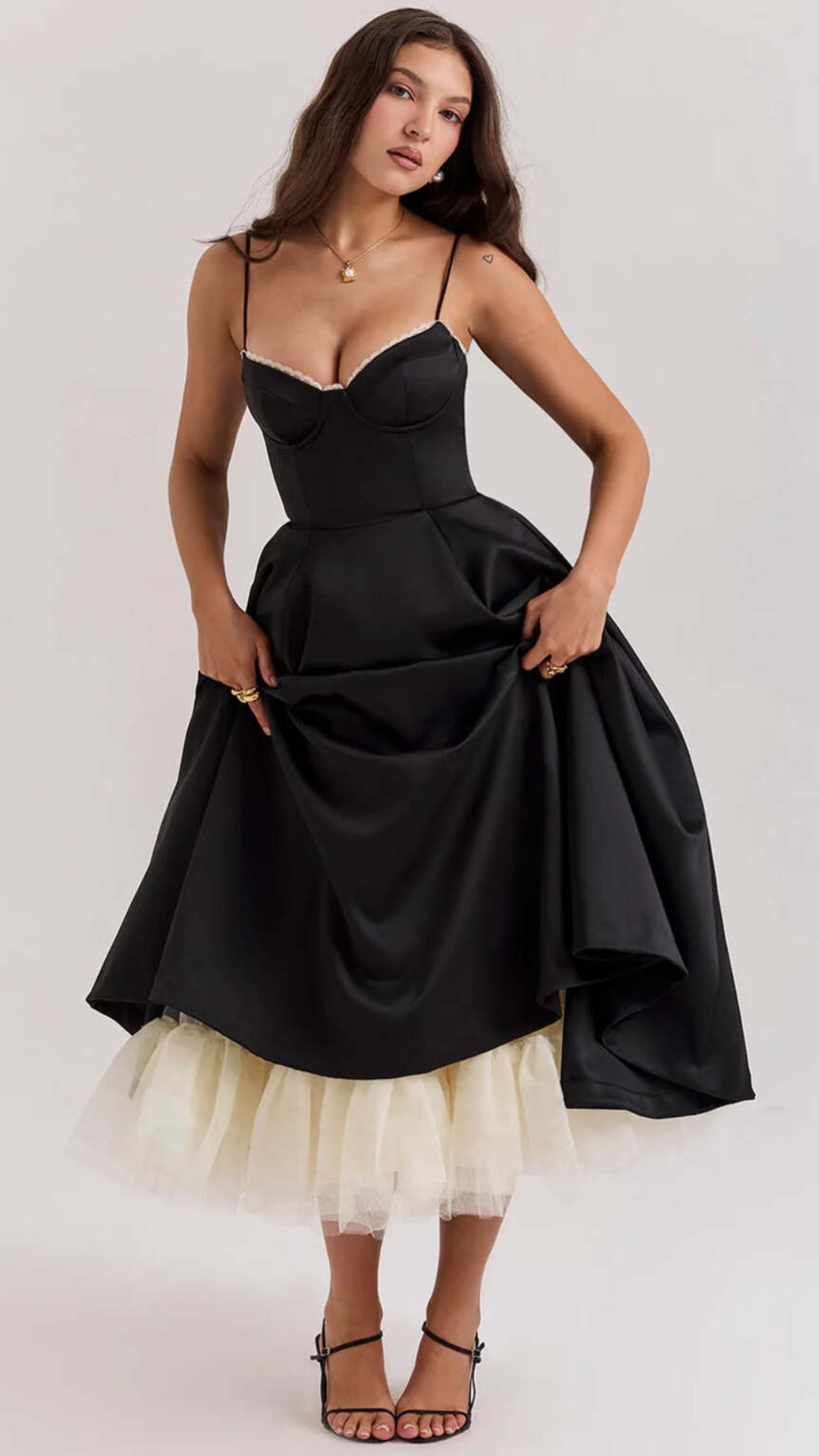 Mara Vestido largo con tirantes