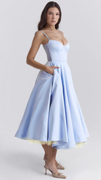 Mara Vestido largo con tirantes