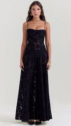 Vestido de espalda abierta Amara