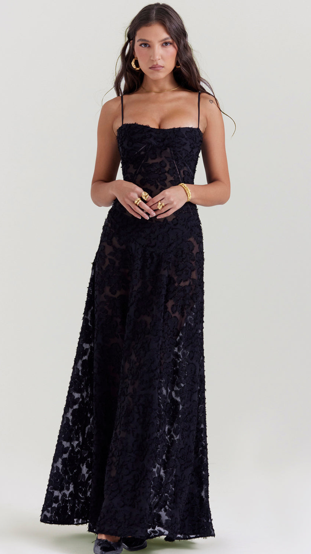 Vestido de espalda abierta Amara