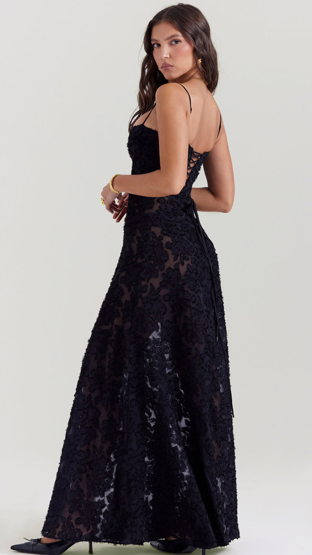 Vestido de espalda abierta Amara