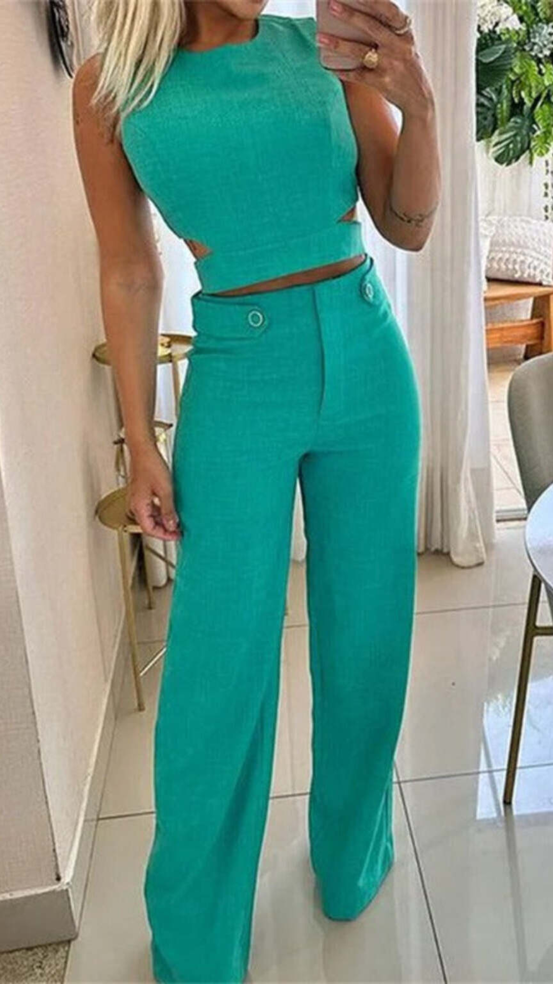 Conjunto de dos piezas de cintura alta Chiara™