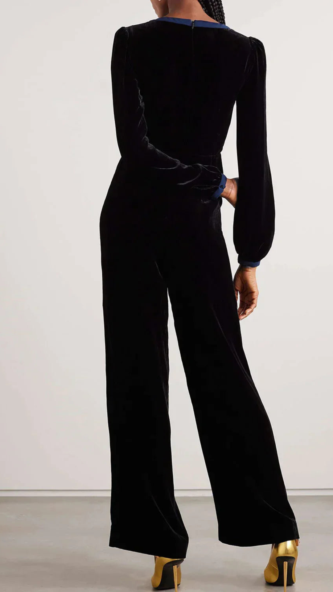 Conjunto de terciopelo Luna con detalle