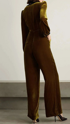 Conjunto de terciopelo Luna con detalle