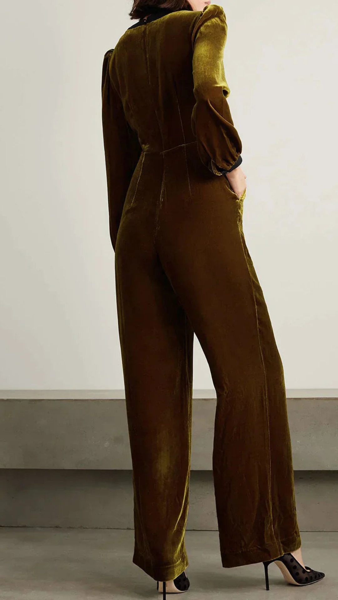 Conjunto de terciopelo Luna con detalle