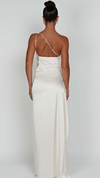 Vestido largo Aurora Marfil