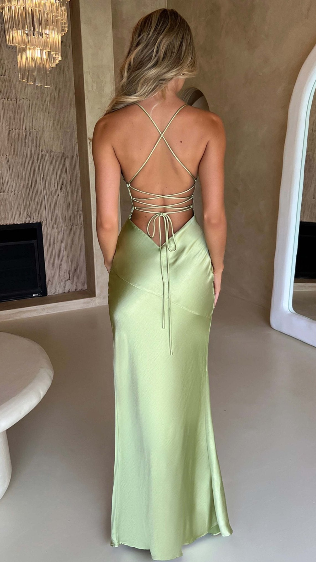 Vestido largo Salvia