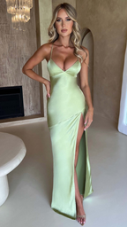 Vestido largo Salvia