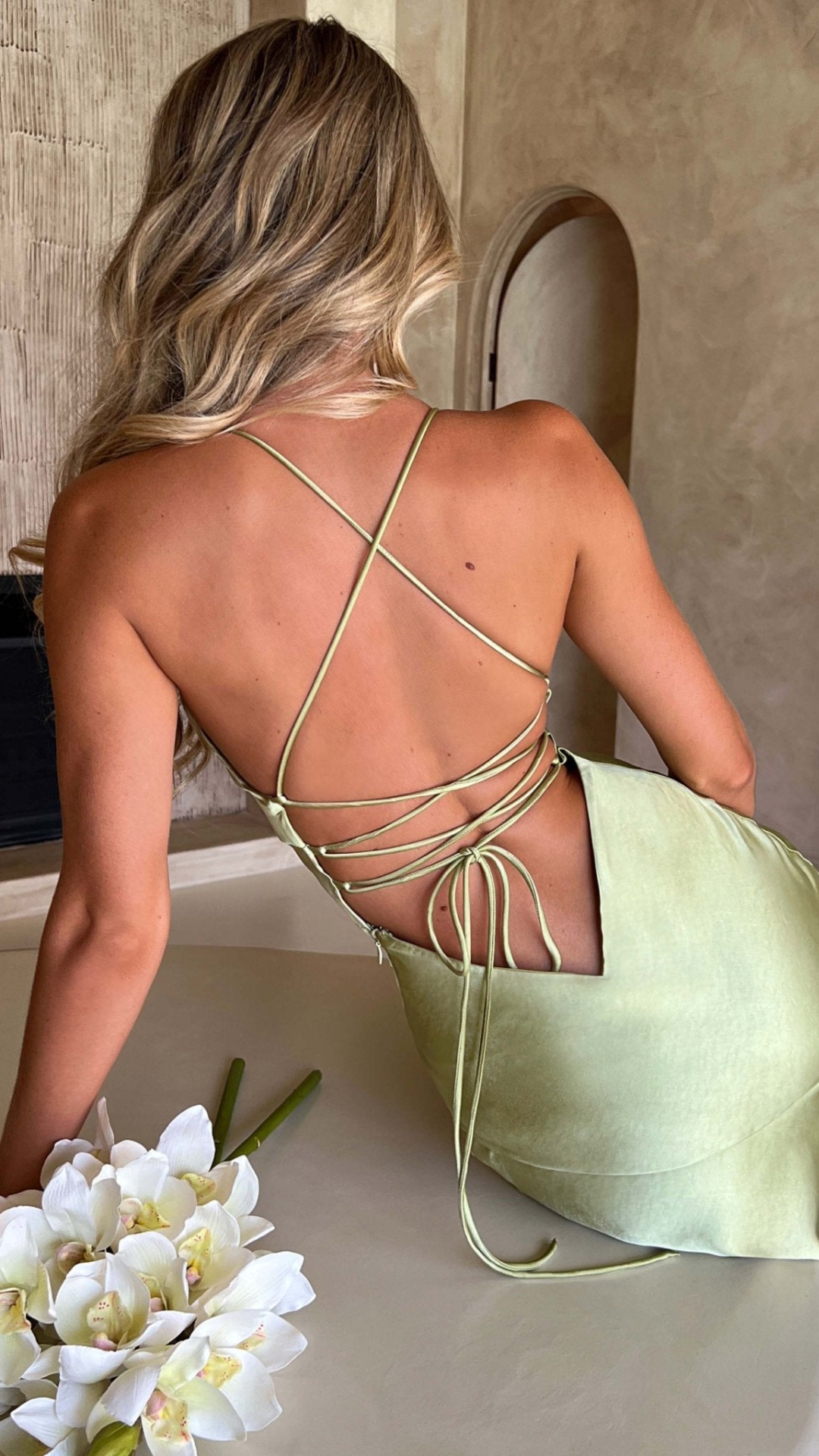 Vestido largo Salvia