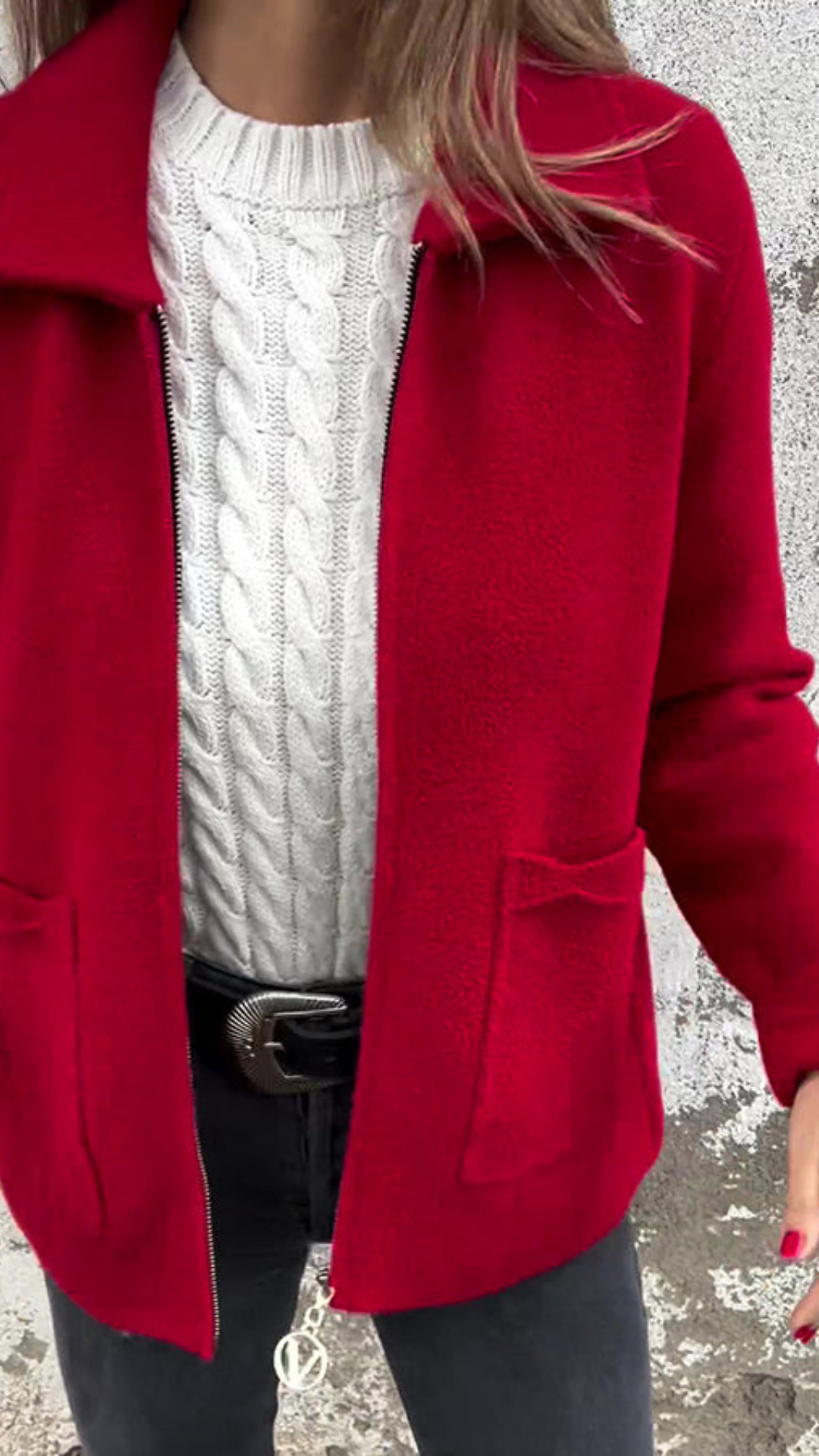 Chaqueta con cremallera