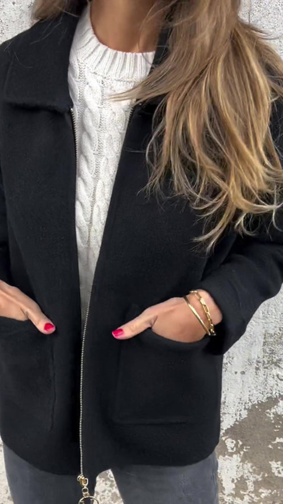 Chaqueta con cremallera