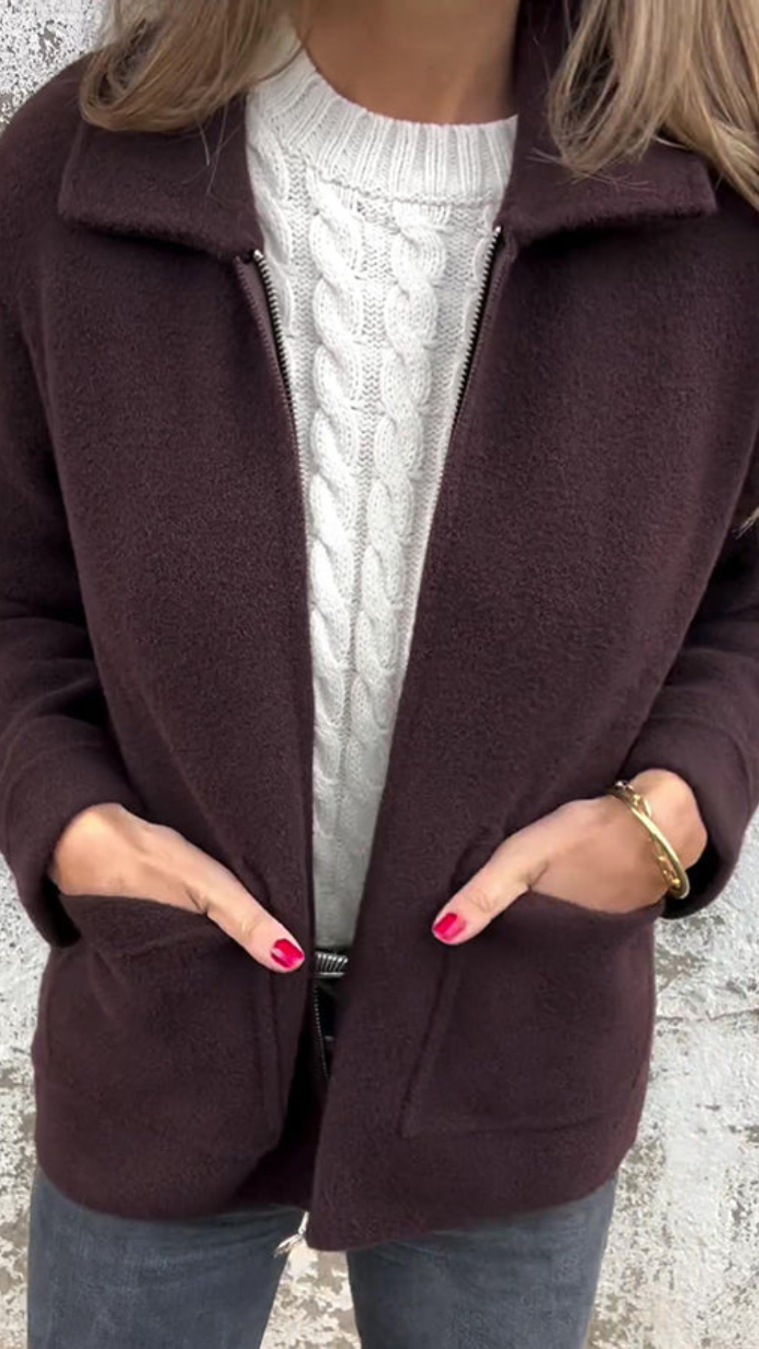 Chaqueta con cremallera