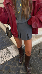 Chaqueta de Cuero Oversize