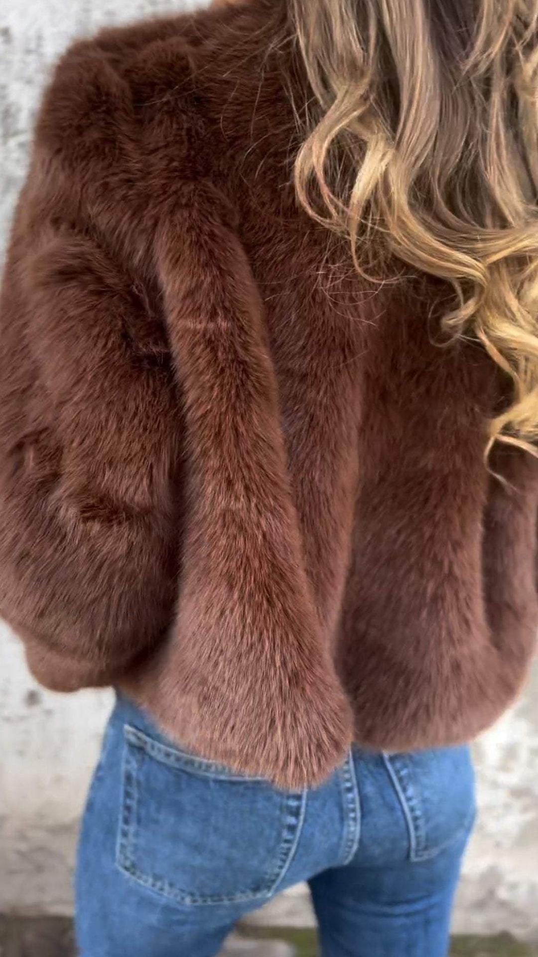 Chaqueta de faux fur