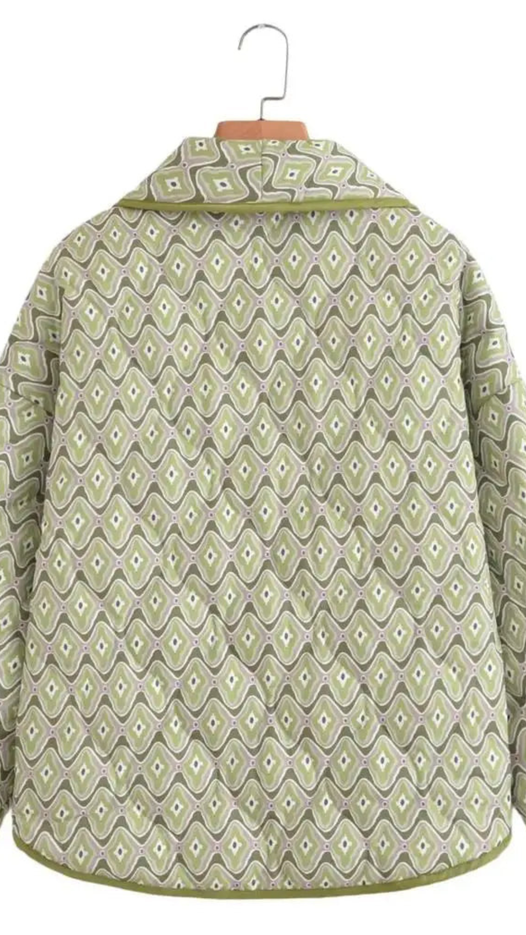 Abrigo abierto acolchado bohemio