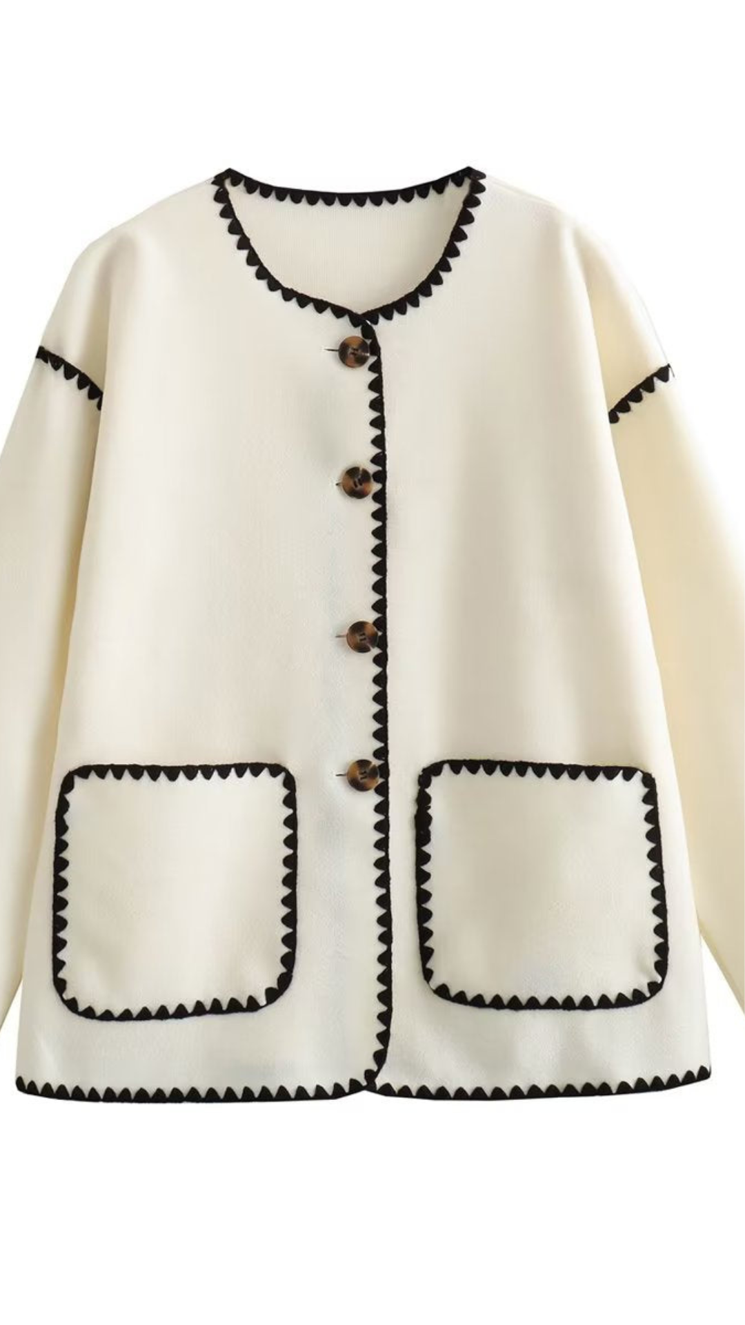 Abrigo elegante de algodón