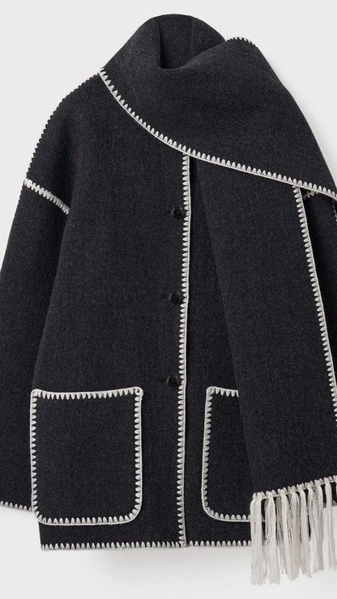 Abrigo Maite con Bufanda Oversize