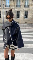 Abrigo Maite con Bufanda Oversize