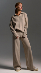 Conjunto de pantalón y jersey de punto