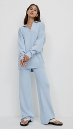 Conjunto de pantalón y jersey de punto