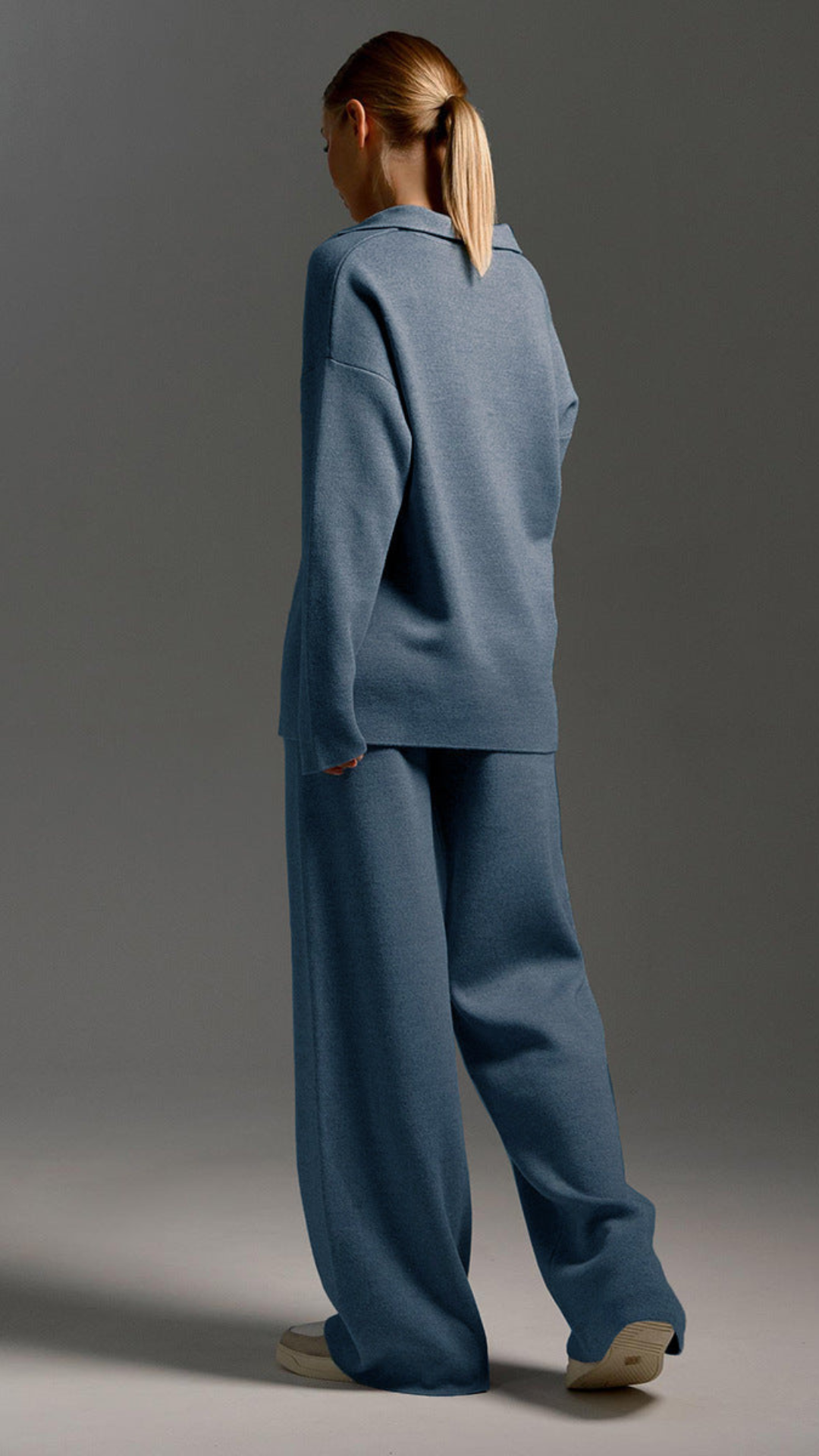 Conjunto de pantalón y jersey de punto