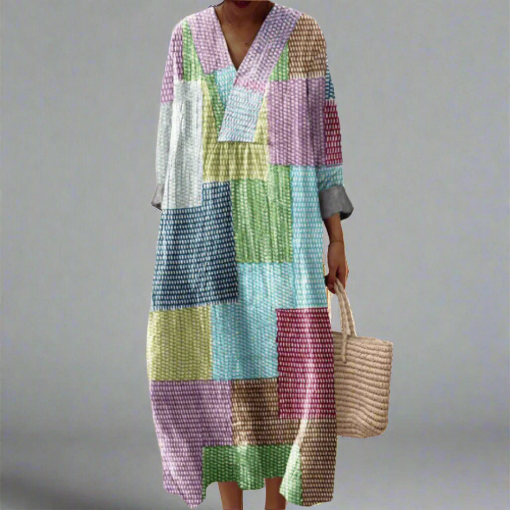 GABRIELA™ | Vestido Geométrico Elegante