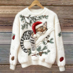 Jersey navideño de gatos