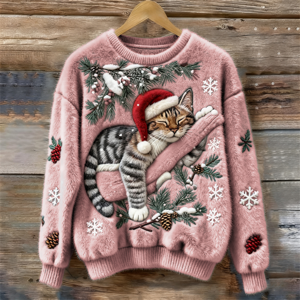 Jersey navideño de gatos