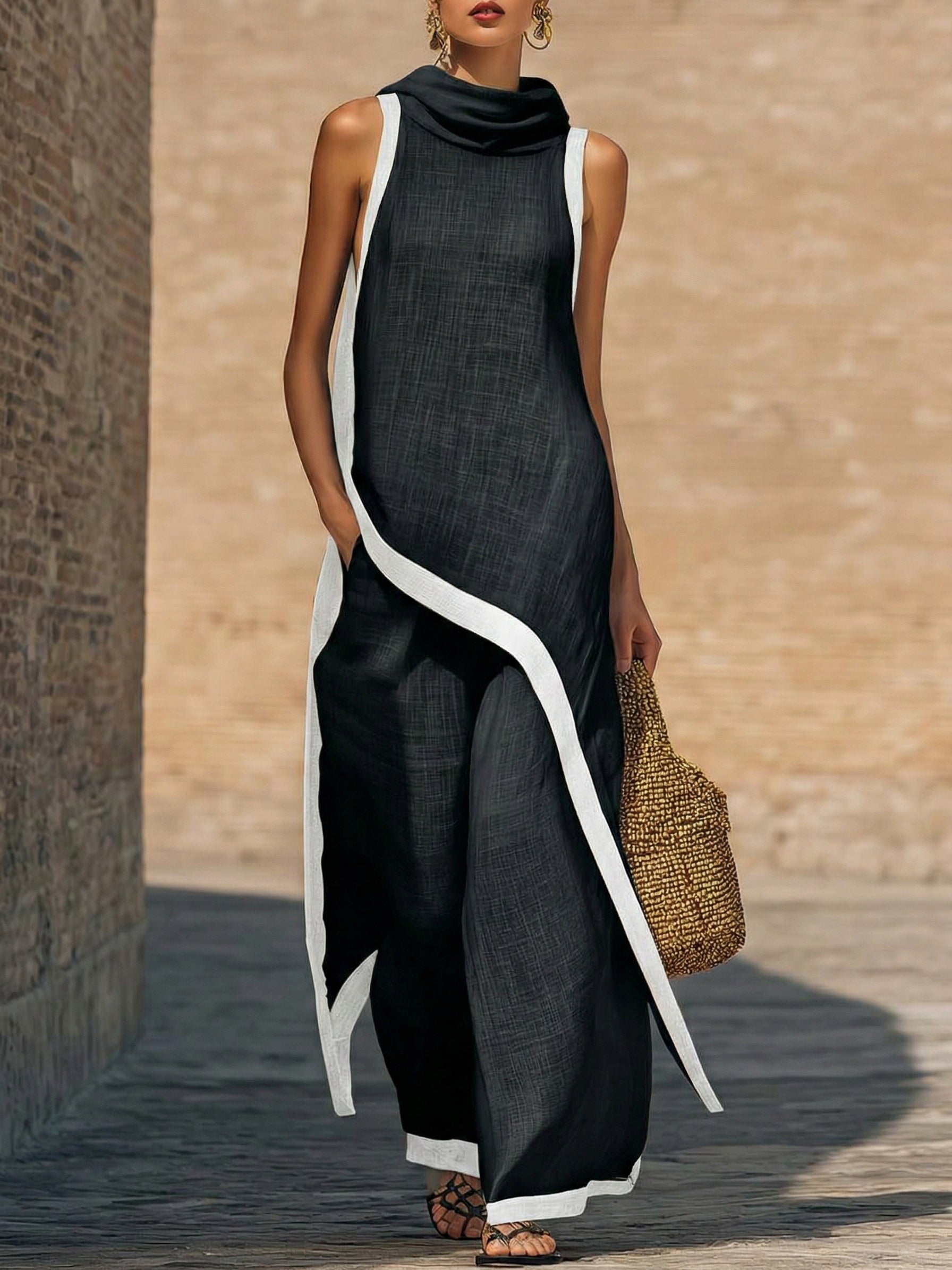 Conjunto Holgado Verano Viento – Lino y Algodón