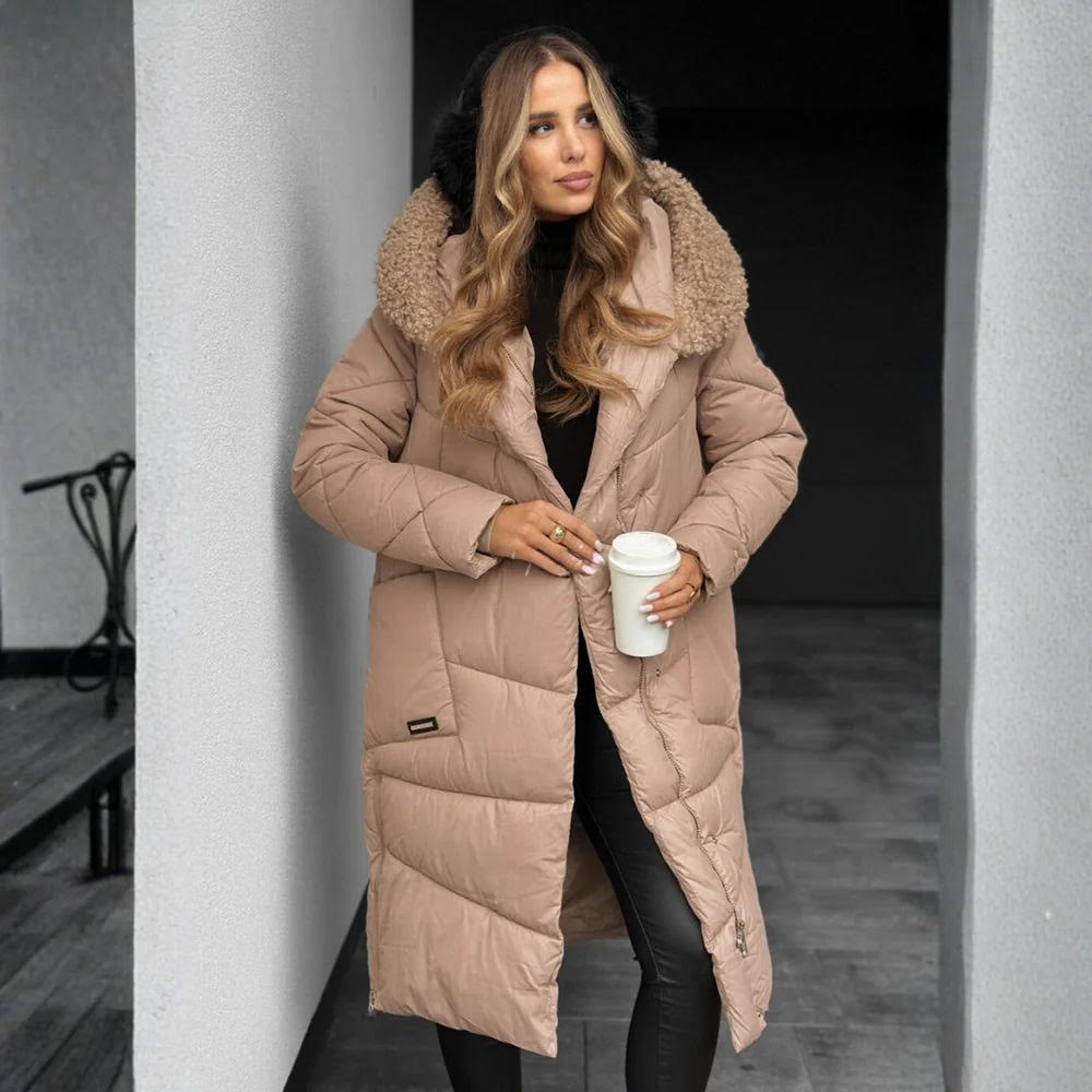 Aurora Luxe | Abrigo largo tipo puffer de invierno