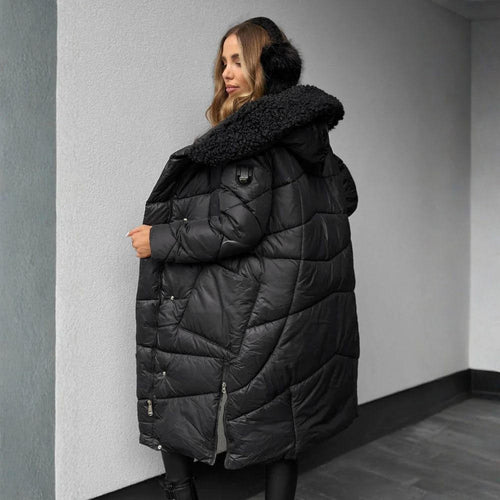 Aurora Luxe | Abrigo largo tipo puffer de invierno